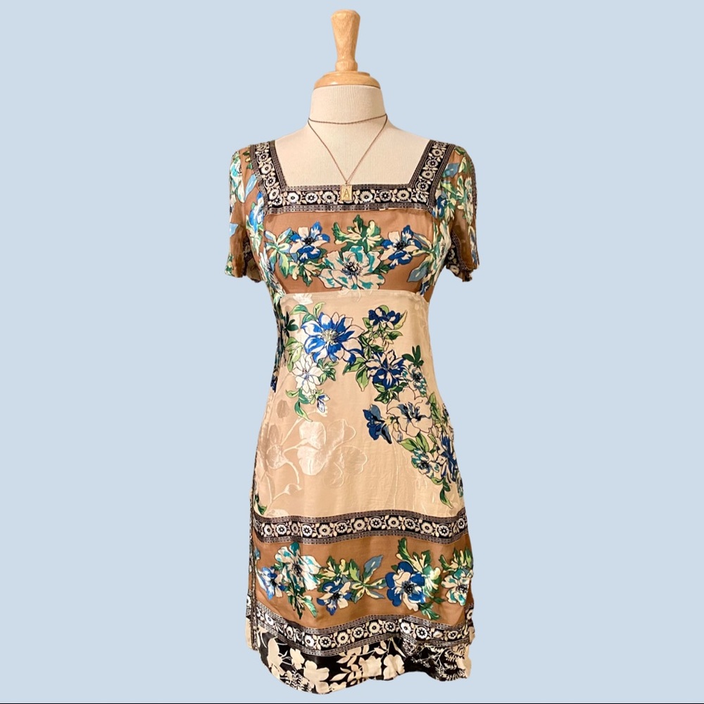 Anthropologie eci Silk Floral Dress